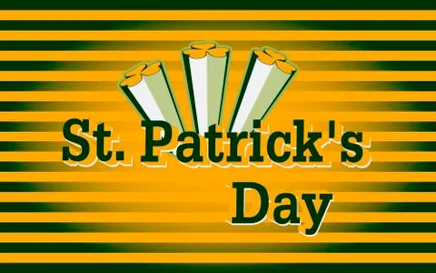 Happy Saint Patricks Day background Stock Illustration
