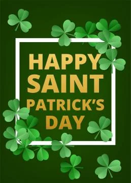 Happy Saint Patricks Day Stock Illustration