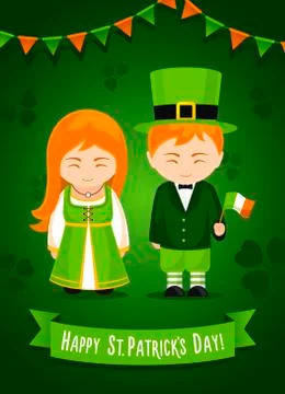 Happy Saint Patrick's Day.  Stock Illustration