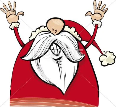 Happy santa claus Stock Illustration