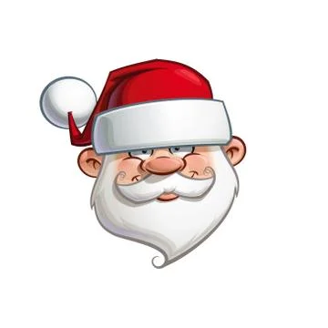 Happy santa - head Stock Illustration