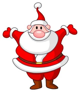 Happy Santa Stock Illustration