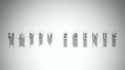 happy scenes 3D title animation white te... | Stock Video | Pond5