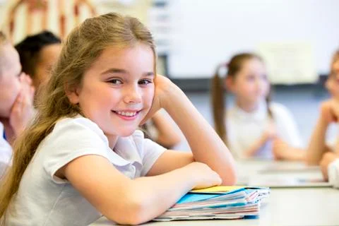 Happy at School Stockfoto's