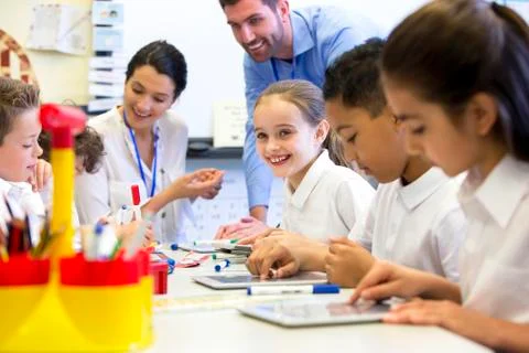 Happy at School 스톡 사진