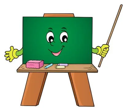 Happy schoolboard theme image Stock Illustration
