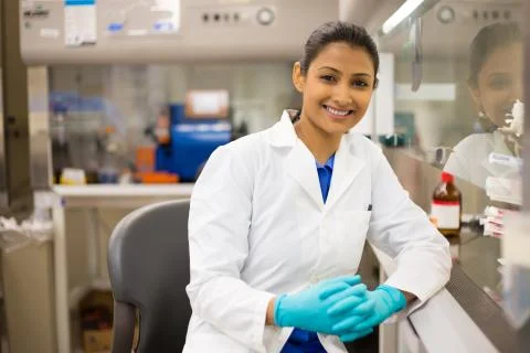 Happy scientist Stock Photos