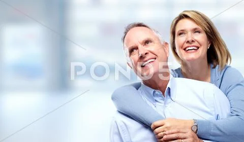 Happy senior couple. Stock Photos