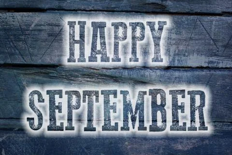 Happy september concept Stock Illustration