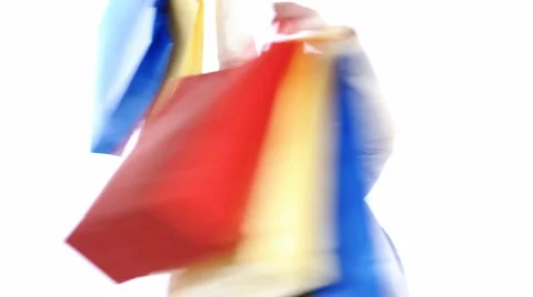 Happy shopper Stock Footage 1078938