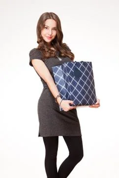 Happy shopper. Stock Photos