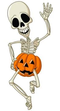 Happy skeleton Stock Illustration