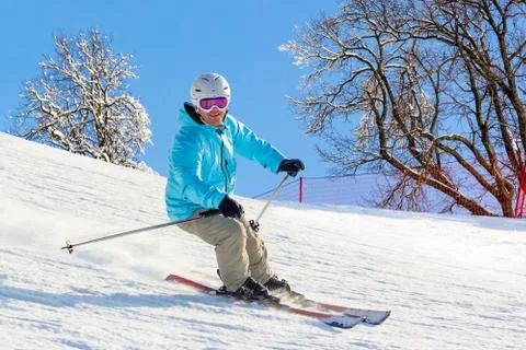 Happy skier Foto stock