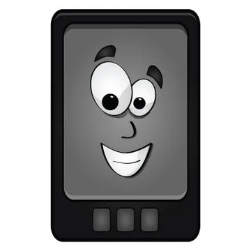 Happy smartphone Stock Illustration