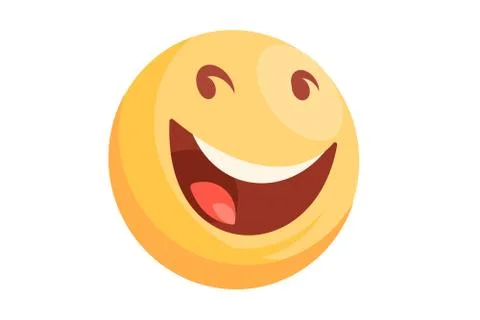 Happy smiley emotion Stock Illustration
