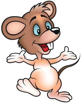 Happy Smiling Mouse Stock Illustration