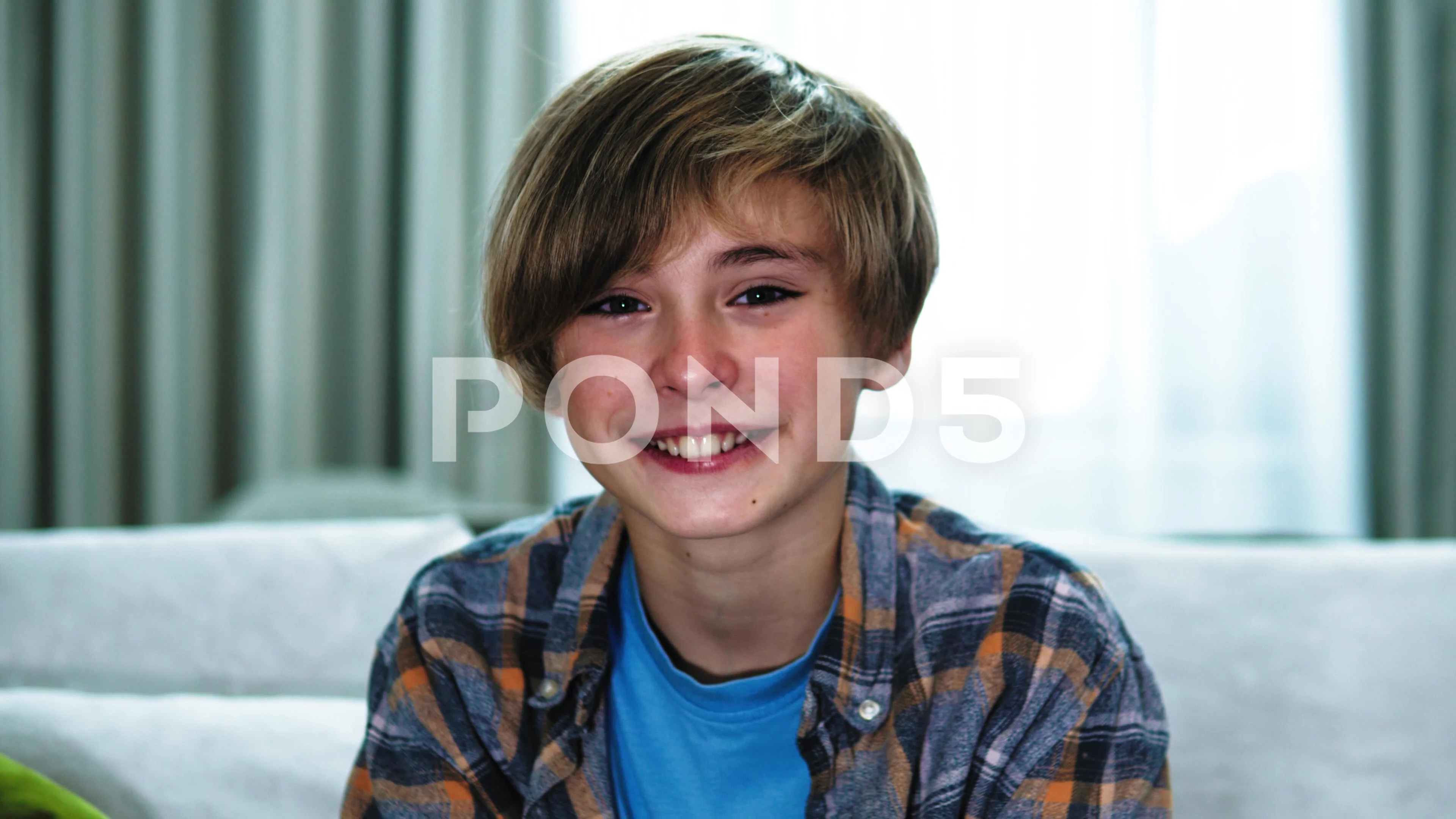 cute teenage boy smiling