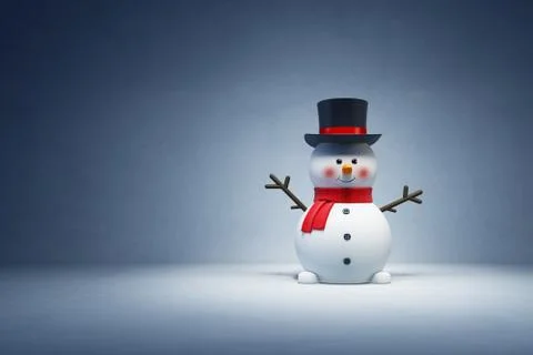 Happy snowman Stock Illustration