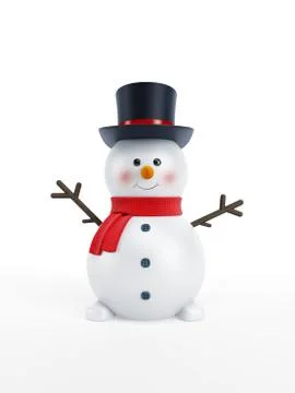 Happy snowman Stock Illustration