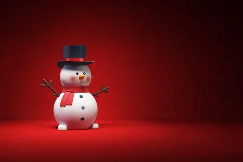 Happy snowman Illustrazione stock