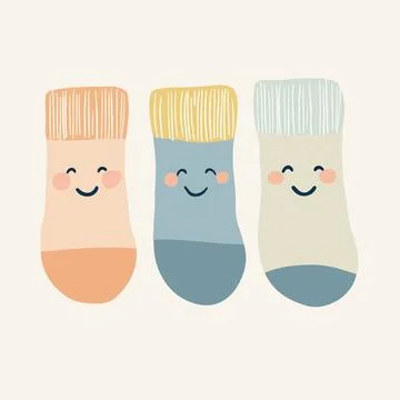 Happy Socks Stock Illustration
