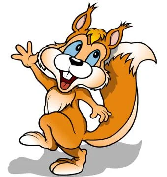 Happy Squirrel Stock Illustration