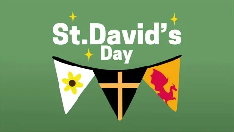Happy St Davids Day Stock-Footage 343329272