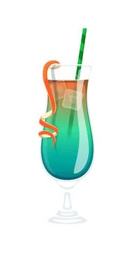 Happy St Patrick Day, drink cocktail or lemonade Stock Illustration