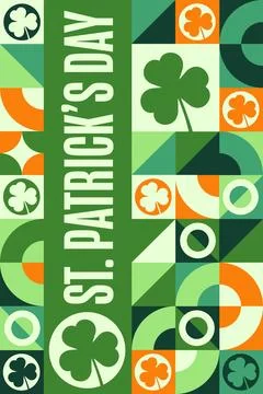 Happy St. Patrick s Day. March 17. Holiday concept. Template for background Stock Illustration