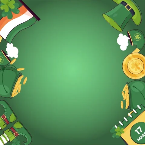 Happy St. Patrick&amp;#039;s Day Video stock 331871091