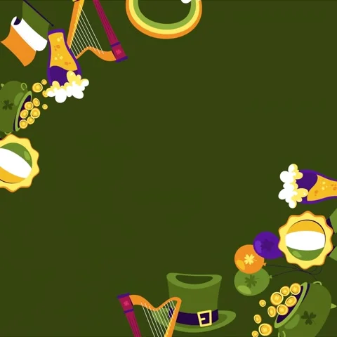 Happy St. Patrick&amp;#039;s Day Video stock 331871666