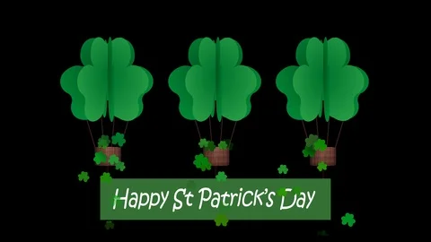 Happy St Patricks day animation Stock Footage 101409003