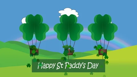Happy St Patricks day animation Stock Footage 101411600