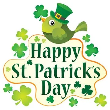 Happy St Patricks Day theme Stock-Illustration