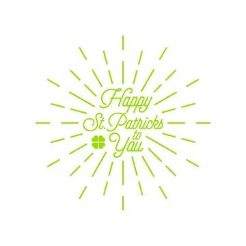Happy st.patricks  burst vector icon2 Stock Illustration