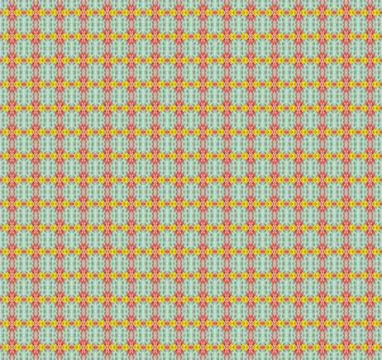 Happy strawberry mint themed repeating geometric background, accented by pale li Stock Illustration