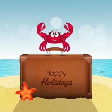Happy summer holidays Stock Illustration