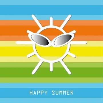 Happy summer Stock Illustration