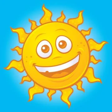 Happy Summer Sun Illustrazione stock