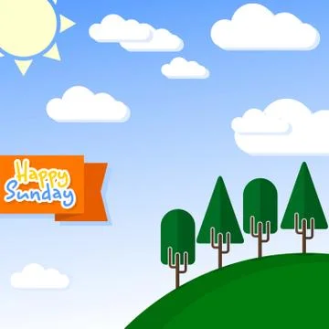 Happy Sun Day vector design Stock Illustration