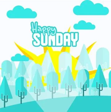 Happy Sun Day vector design Stock Illustration