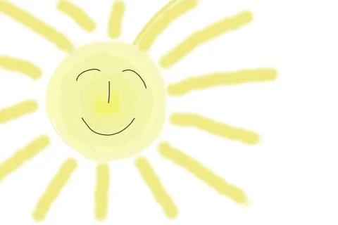 Happy sun Ilustração Stock