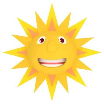 Happy Sun Stock Illustration