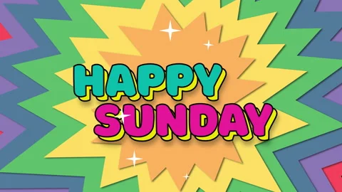 Happy sunday Stock Footage 189827731