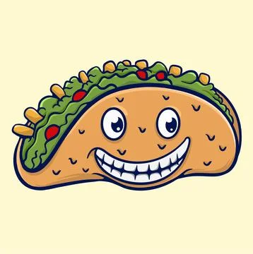 HAPPY TACO Stock Illustration