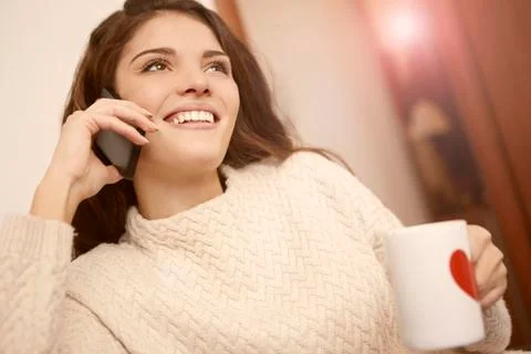 Happy talking Stock Photos