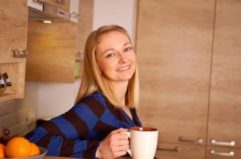 Happy tea time Stock Photos