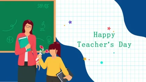 Happy Teacher's day Stock Footage 206038115