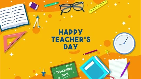Happy Teacher's day Stock Footage 206038196
