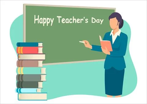 Happy Teachers Day Stock Illustration